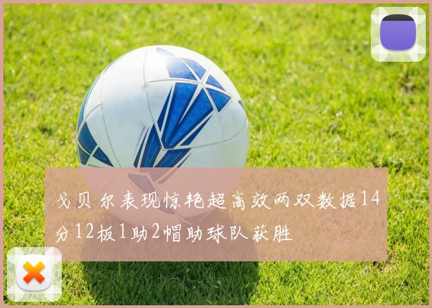 戈贝尔表现惊艳超高效两双数据14分12板1助2帽助球队获胜